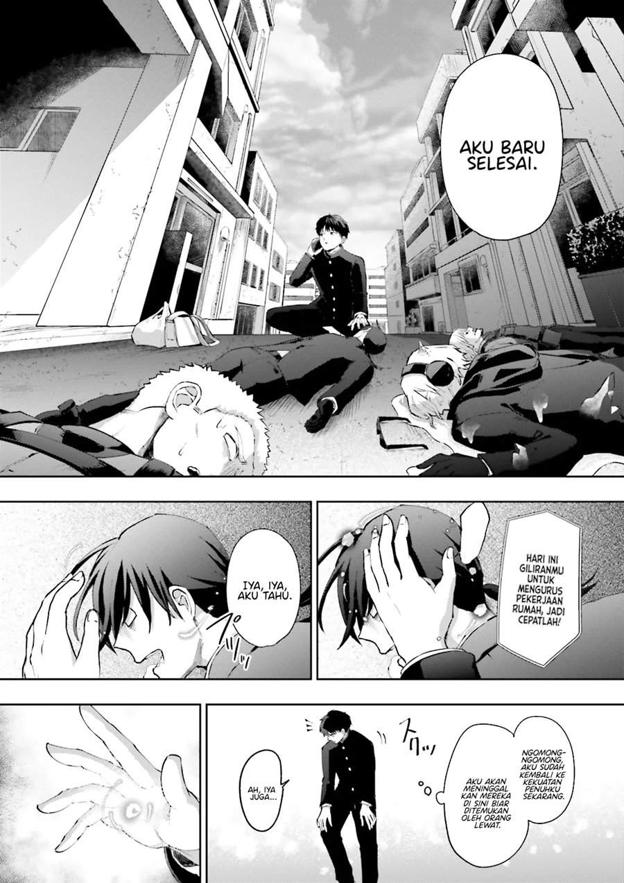 Halaman 11 dari Classmate wa Isekai de Yuusha ni Natta kedo, Ore dake Gendai Nihon ni Okizari ni Narimashita Chapter 1