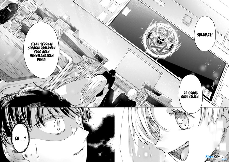 Halaman 18 dari Classmate wa Isekai de Yuusha ni Natta kedo, Ore dake Gendai Nihon ni Okizari ni Narimashita Chapter 1