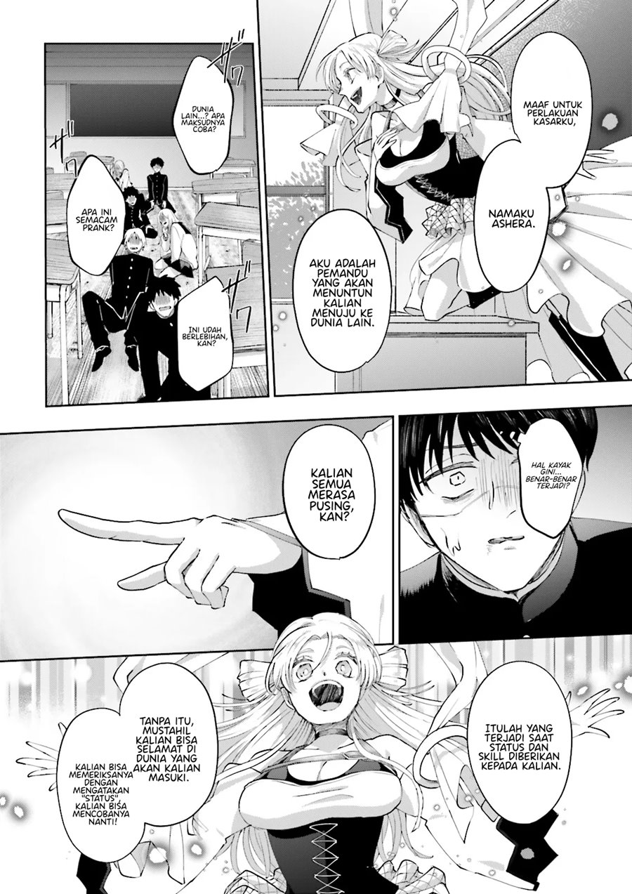 Halaman 19 dari Classmate wa Isekai de Yuusha ni Natta kedo, Ore dake Gendai Nihon ni Okizari ni Narimashita Chapter 1
