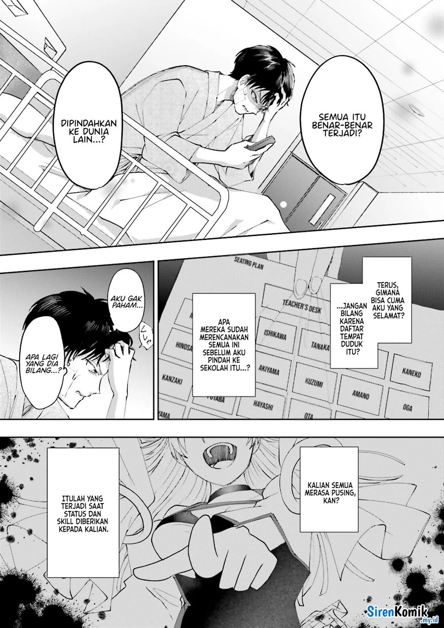 Halaman 30 dari Classmate wa Isekai de Yuusha ni Natta kedo, Ore dake Gendai Nihon ni Okizari ni Narimashita Chapter 1