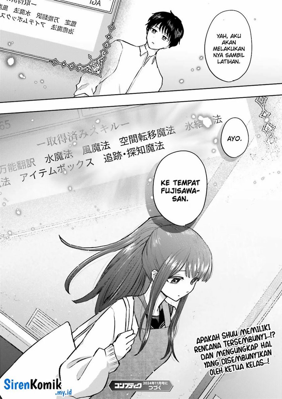 Halaman 32 dari Classmate wa Isekai de Yuusha ni Natta kedo, Ore dake Gendai Nihon ni Okizari ni Narimashita Chapter 3