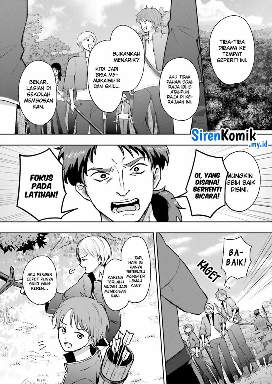 Halaman 4 dari Classmate wa Isekai de Yuusha ni Natta kedo, Ore dake Gendai Nihon ni Okizari ni Narimashita Chapter 3
