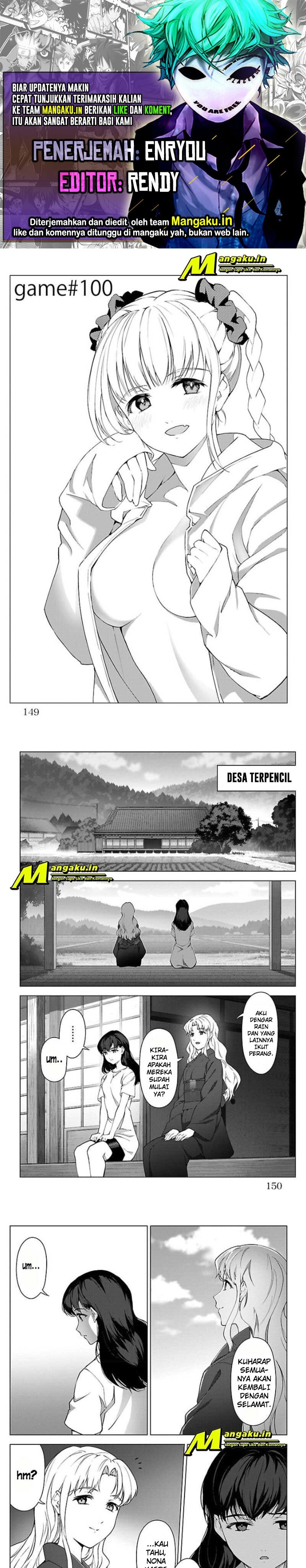 Halaman 1 dari Darwins Game Chapter 100.1