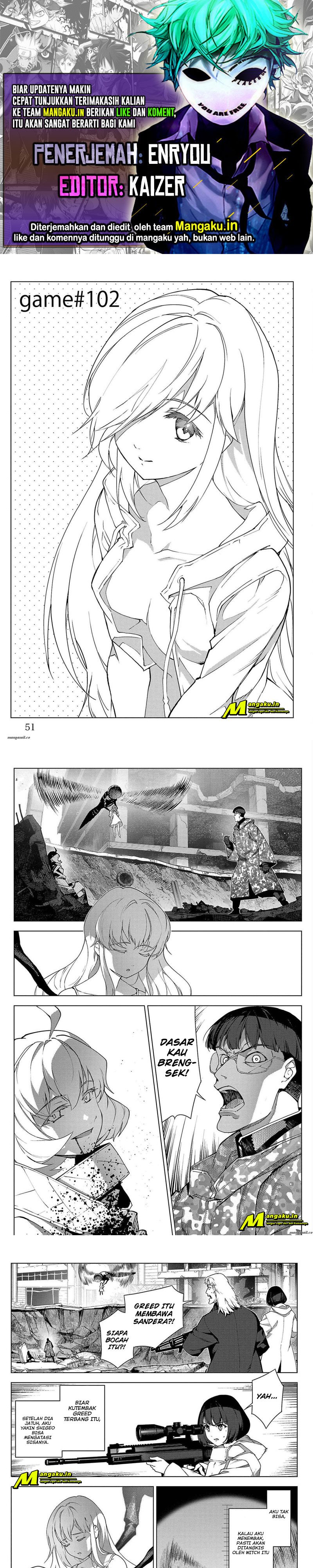 Halaman 1 dari Darwins Game Chapter 102.1