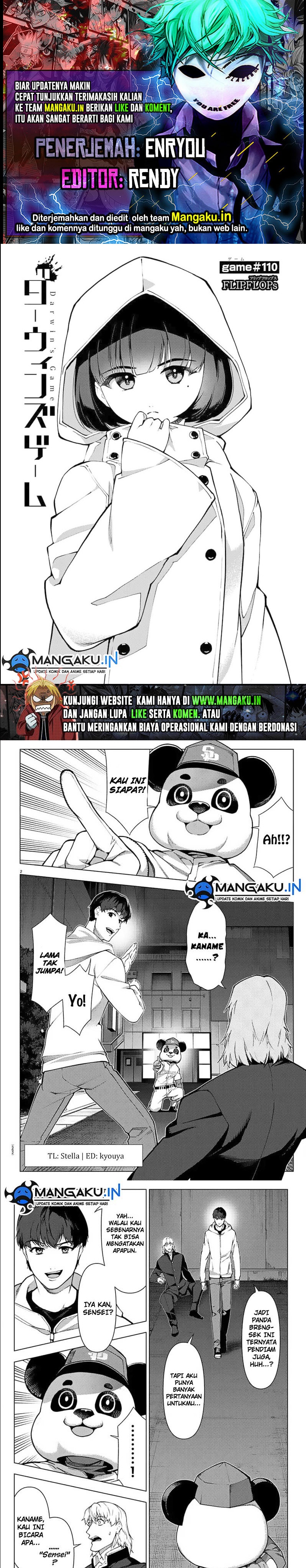 Halaman 1 dari Darwins Game Chapter 110.1