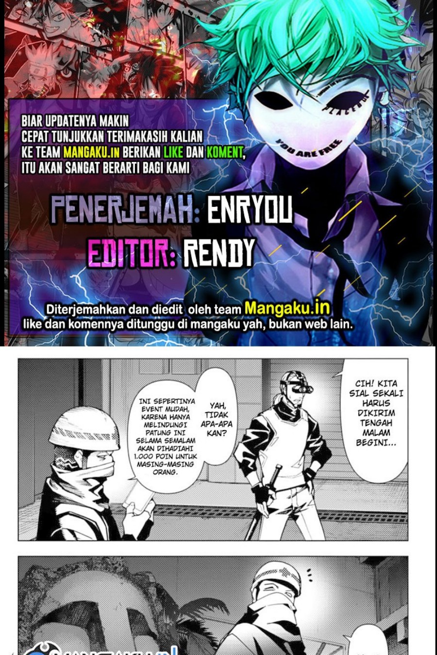 Halaman 1 dari Darwins Game Chapter 110.2