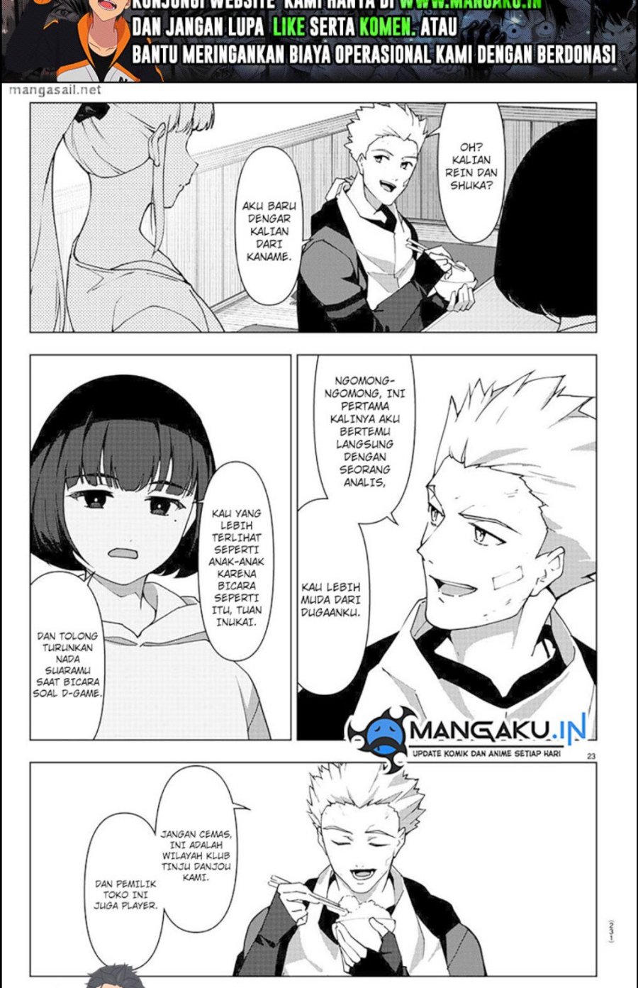 Halaman 23 dari Darwins Game Chapter 111.1