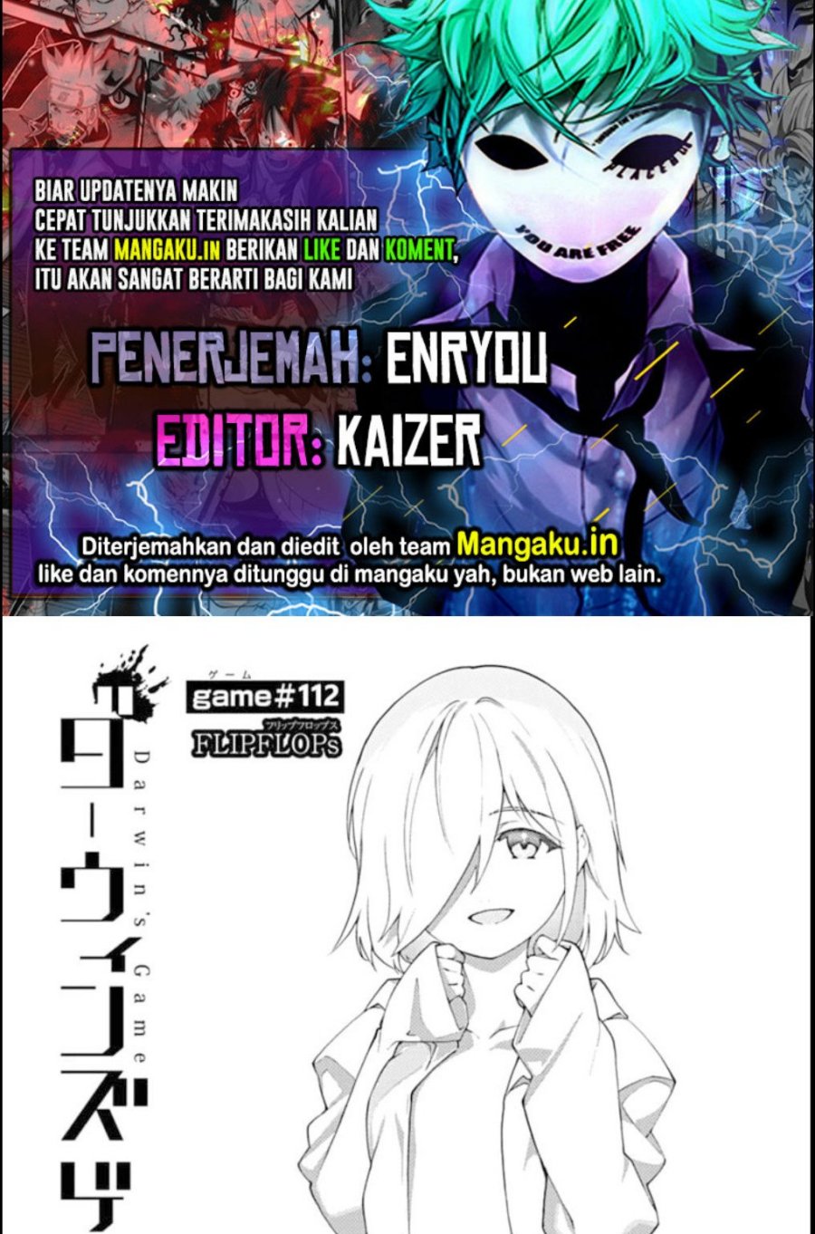 Halaman 1 dari Darwins Game Chapter 112.1