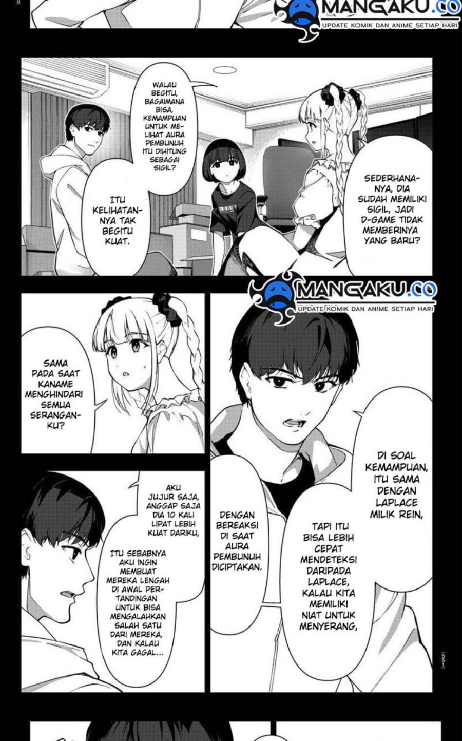 Halaman 14 dari Darwins Game Chapter 113