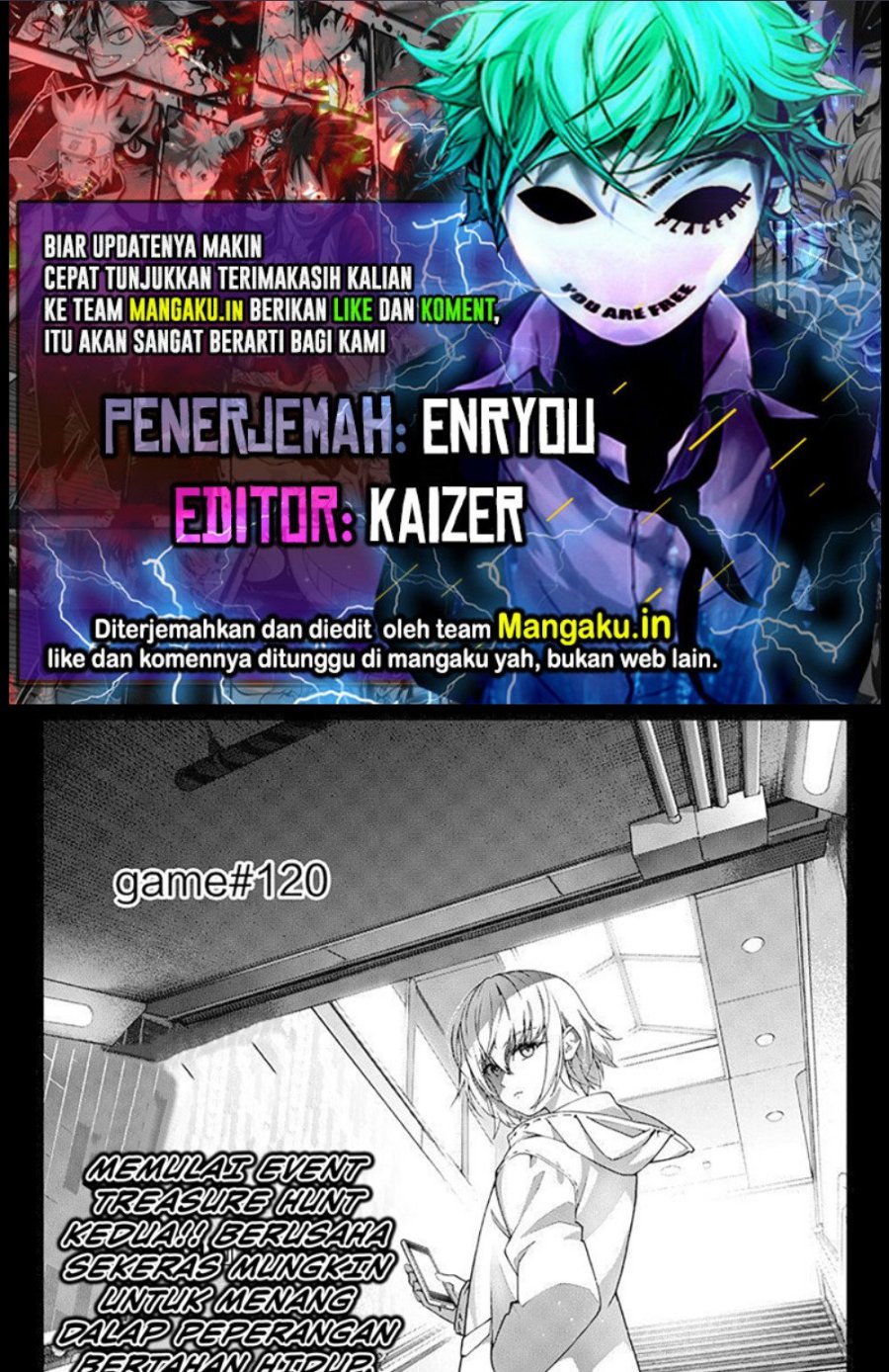Halaman 1 dari Darwins Game Chapter 116