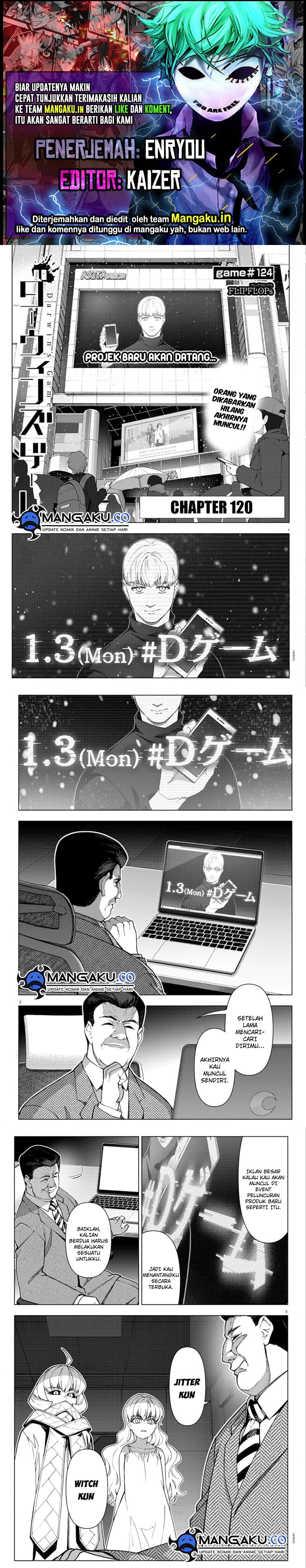 Halaman 1 dari Darwins Game Chapter 120.1