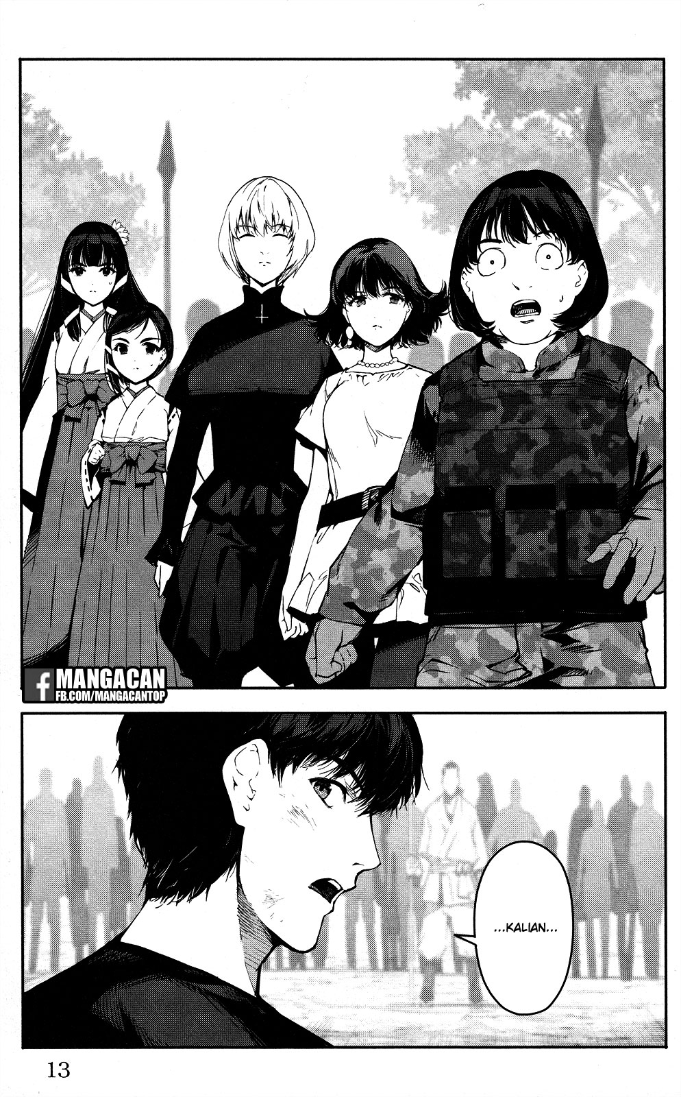 Halaman 14 dari Darwins Game Chapter 45