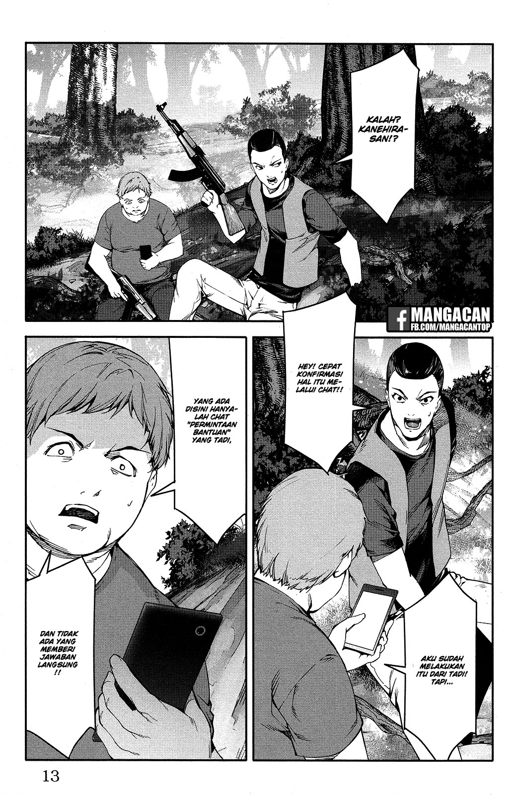 Halaman 13 dari Darwins Game Chapter 49