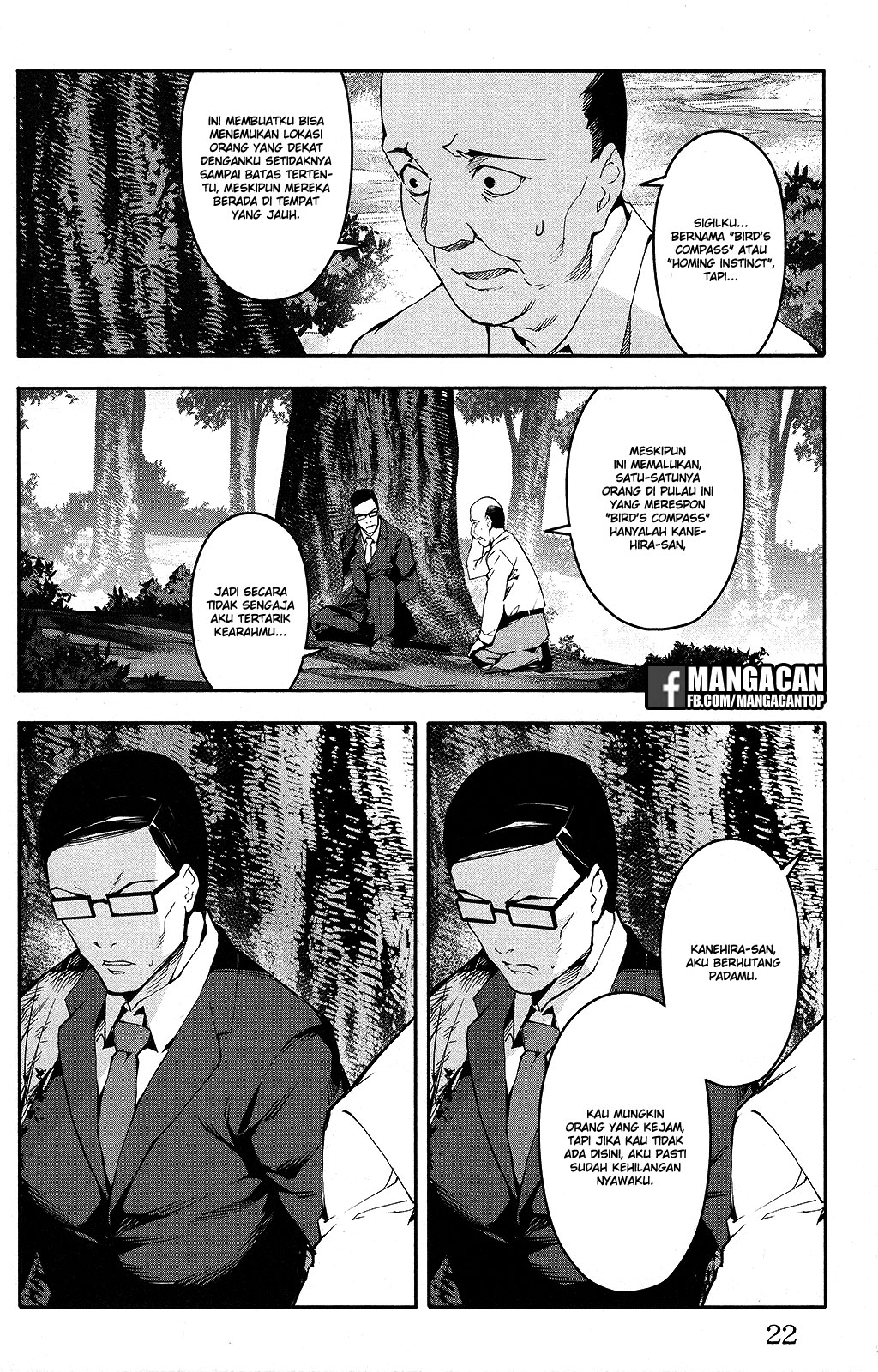Halaman 22 dari Darwins Game Chapter 49