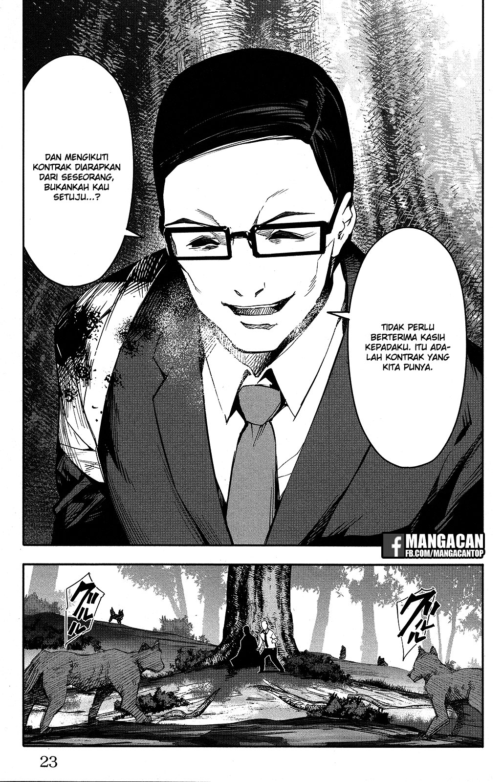 Halaman 23 dari Darwins Game Chapter 49