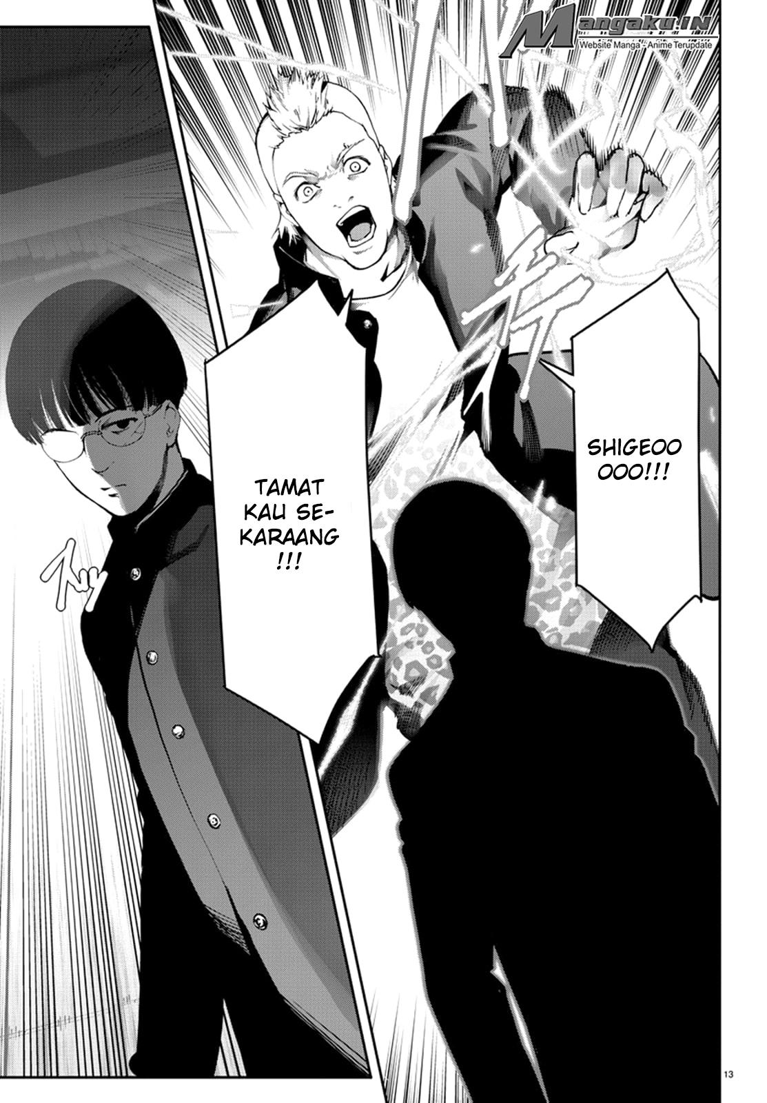 Halaman 14 dari Darwins Game Chapter 64