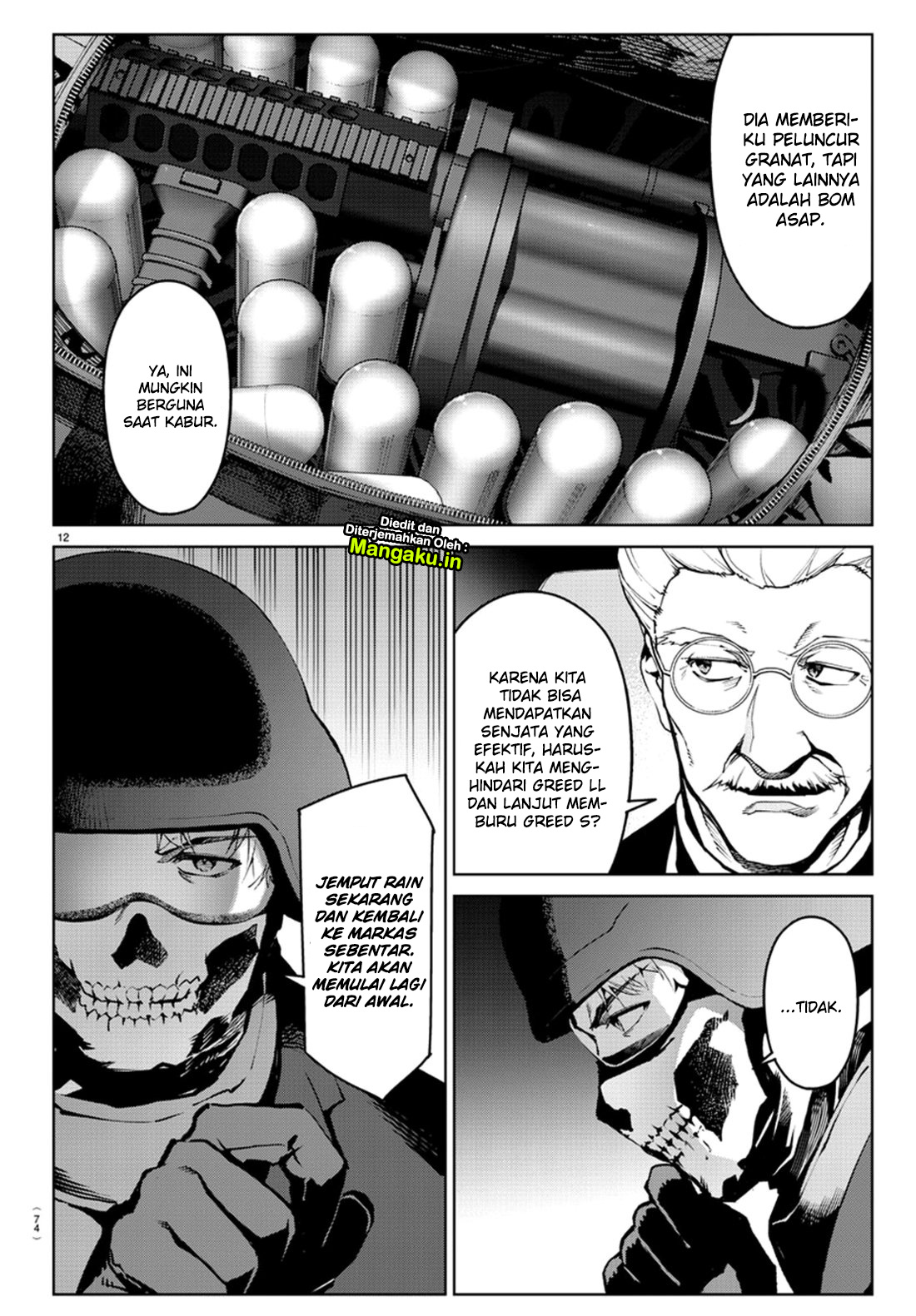 Halaman 14 dari Darwins Game Chapter 71