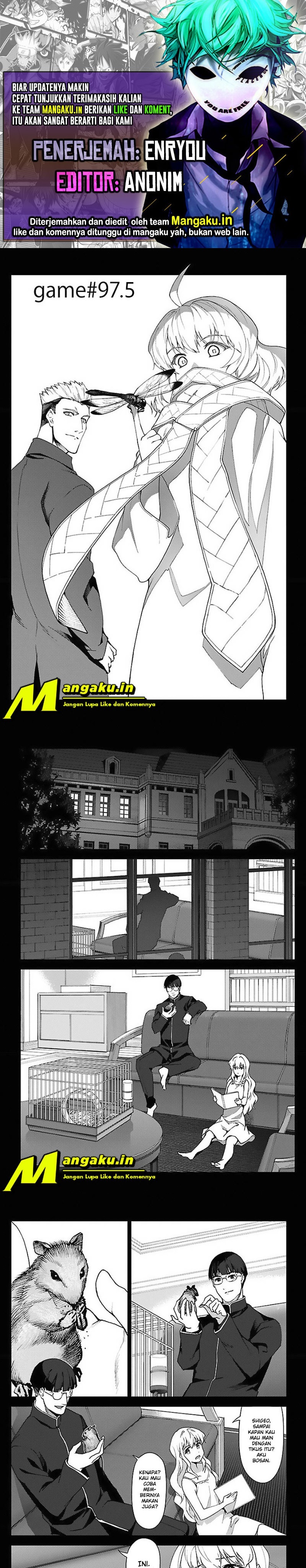 Halaman 1 dari Darwins Game Chapter 98.5