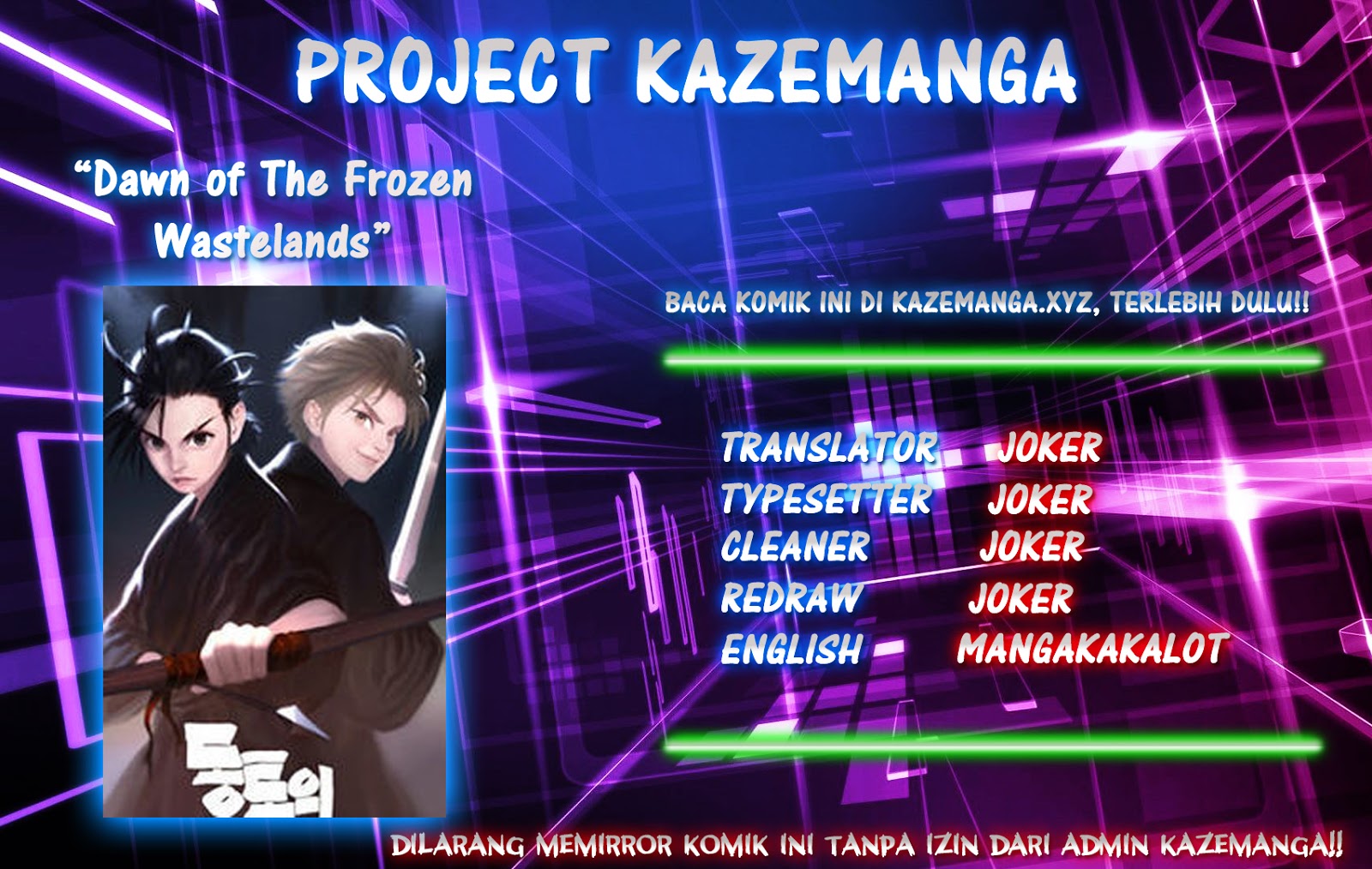 Halaman 1 dari Dawn of the Eastland Chapter 2