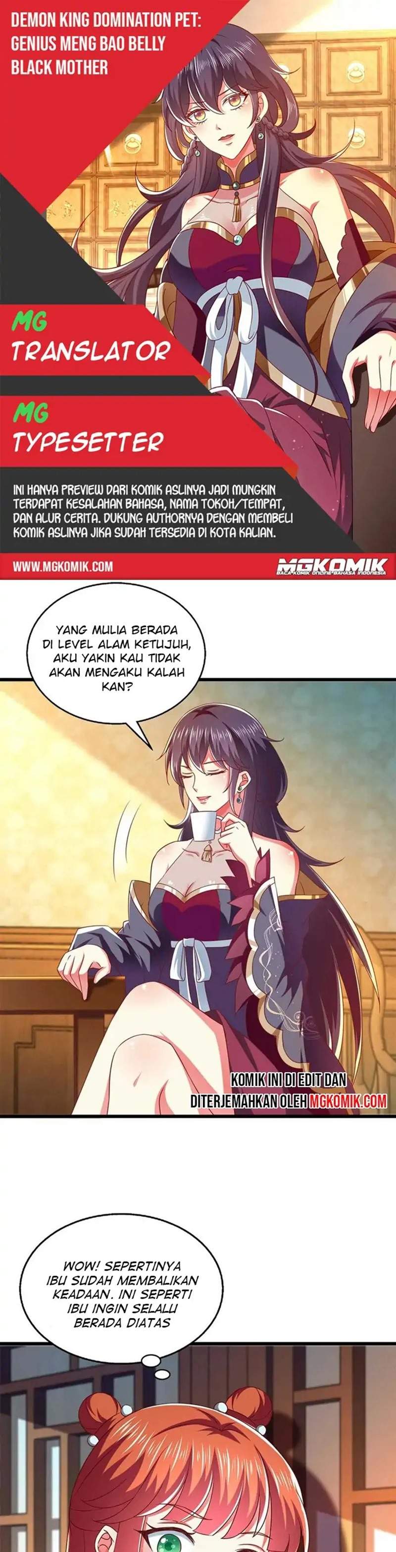 Halaman 1 dari Demon King Domination Pet Genius Meng Bao Belly Black Mother Chapter 37