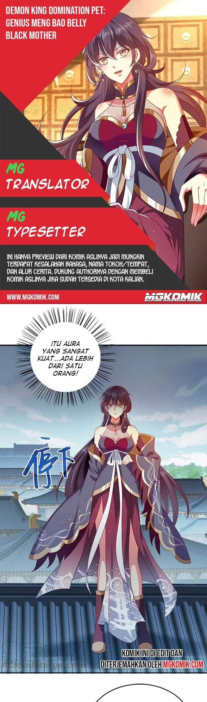Halaman 1 dari Demon King Domination Pet Genius Meng Bao Belly Black Mother Chapter 41