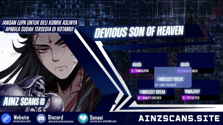 Halaman 1 dari Devious Son Of Heaven Chapter 1
