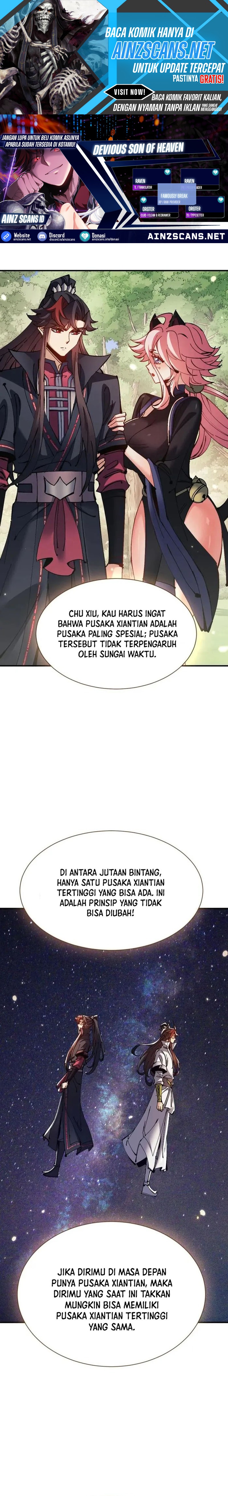 Halaman 1 dari Devious Son Of Heaven Chapter 134
