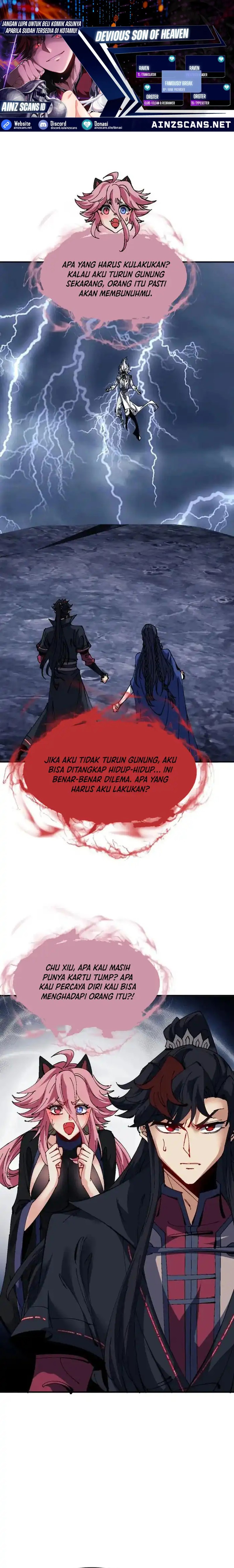 Halaman 1 dari Devious Son Of Heaven Chapter 136