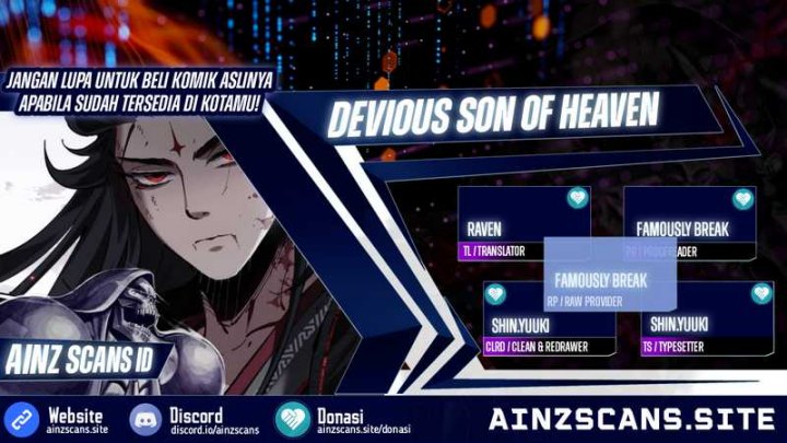 Halaman 1 dari Devious Son Of Heaven Chapter 15