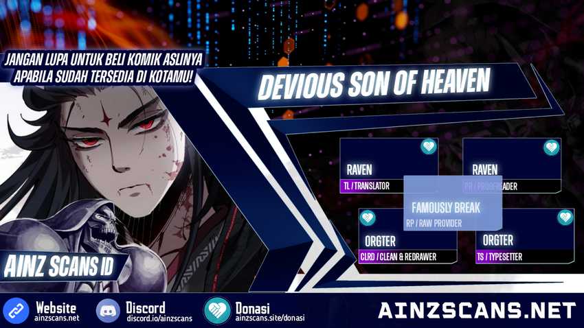 Halaman 1 dari Devious Son Of Heaven Chapter 33