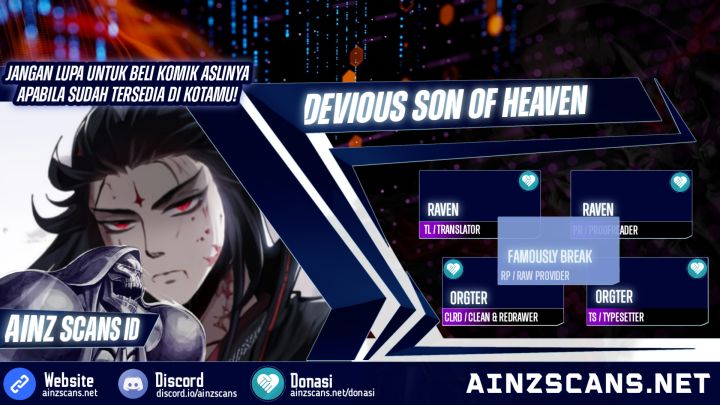 Halaman 1 dari Devious Son Of Heaven Chapter 55