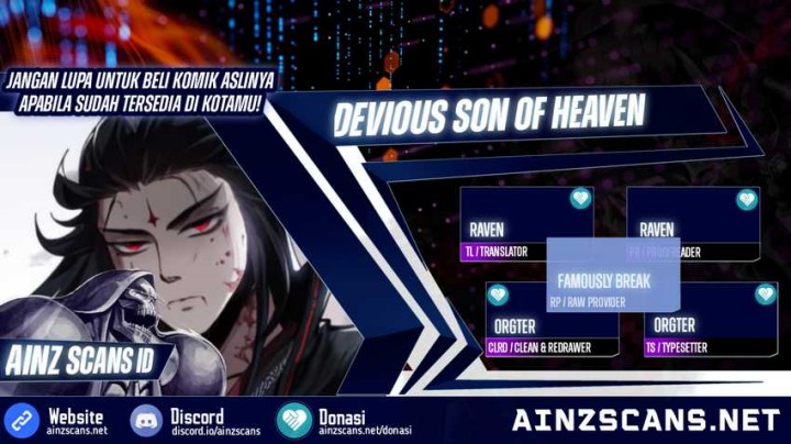 Halaman 1 dari Devious Son Of Heaven Chapter 69