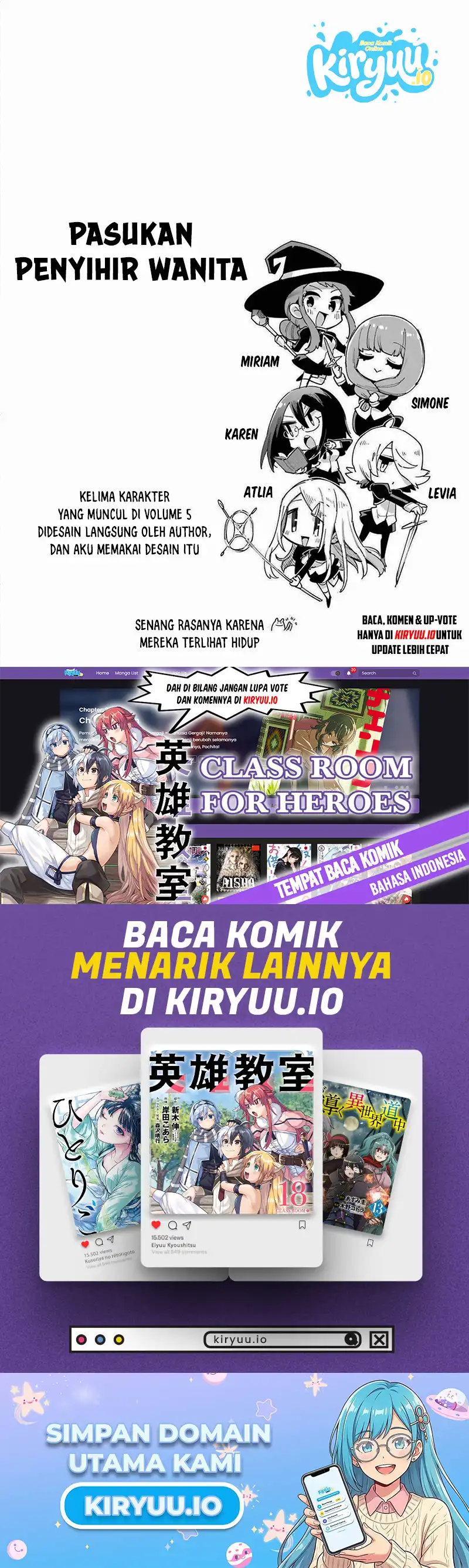 Eiyuu Kyoushitsu chapter 46 halaman 43