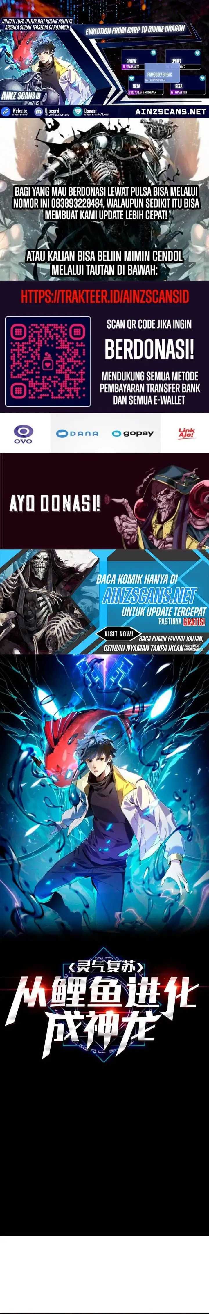 Halaman 1 dari Evolution from Carp to Divine Dragon Chapter 35
