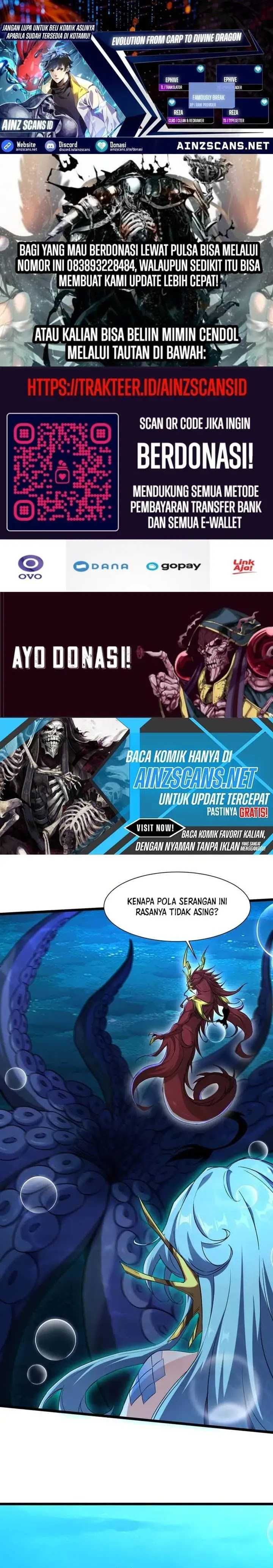 Halaman 1 dari Evolution from Carp to Divine Dragon Chapter 36