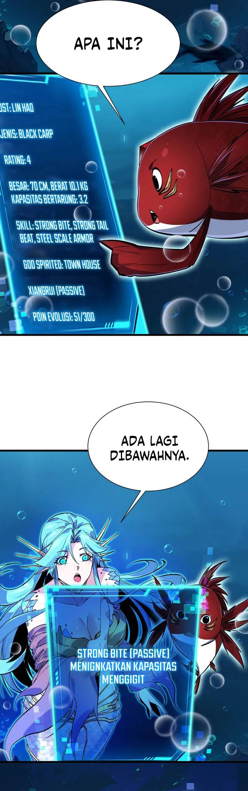 Halaman 46 dari Evolution from Carp to Divine Dragon Chapter 4