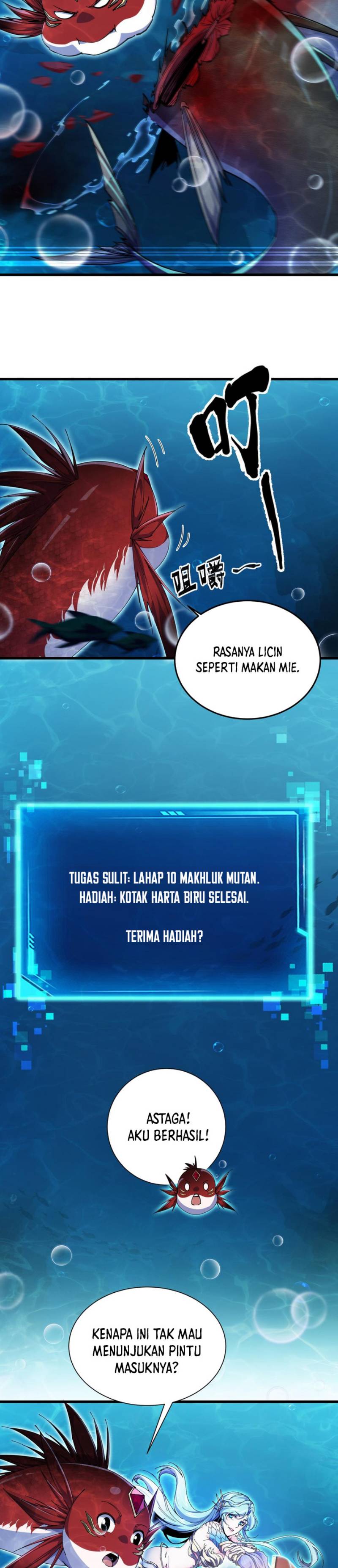 Halaman 12 dari Evolution from Carp to Divine Dragon Chapter 6