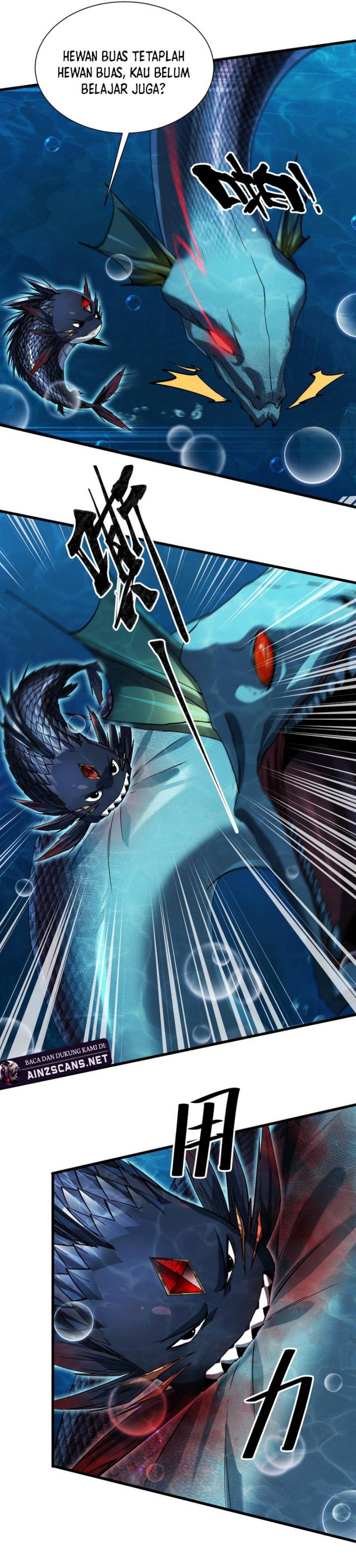 Halaman 22 dari Evolution from Carp to Divine Dragon Chapter 6