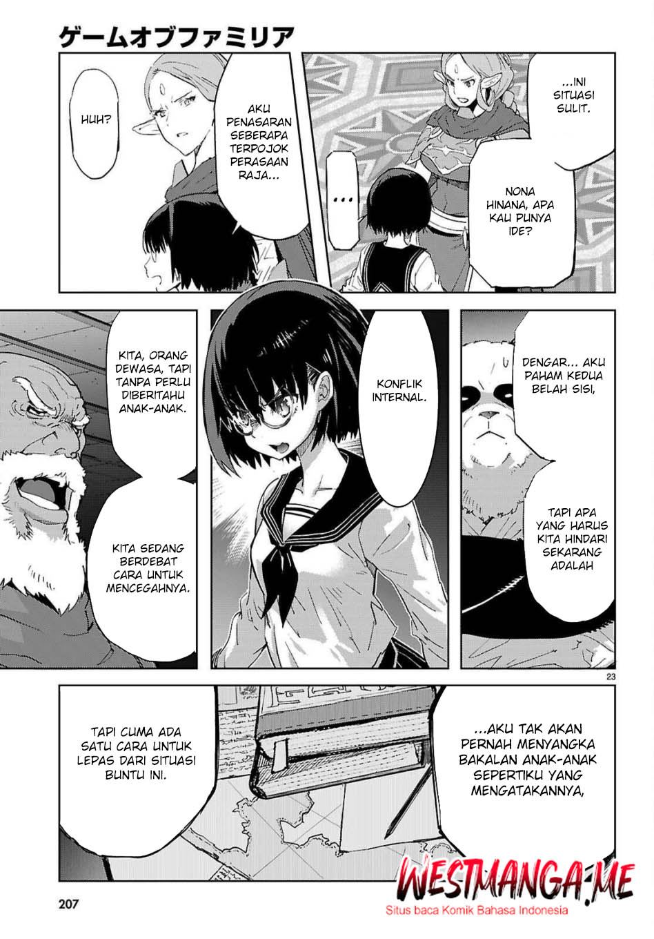 Halaman 24 dari Game of Familia: Kazoku Senki Chapter 76