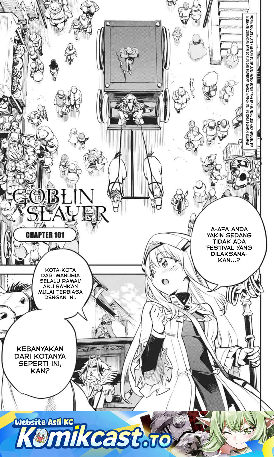 Halaman 2 dari Goblin Slayer Chapter 101