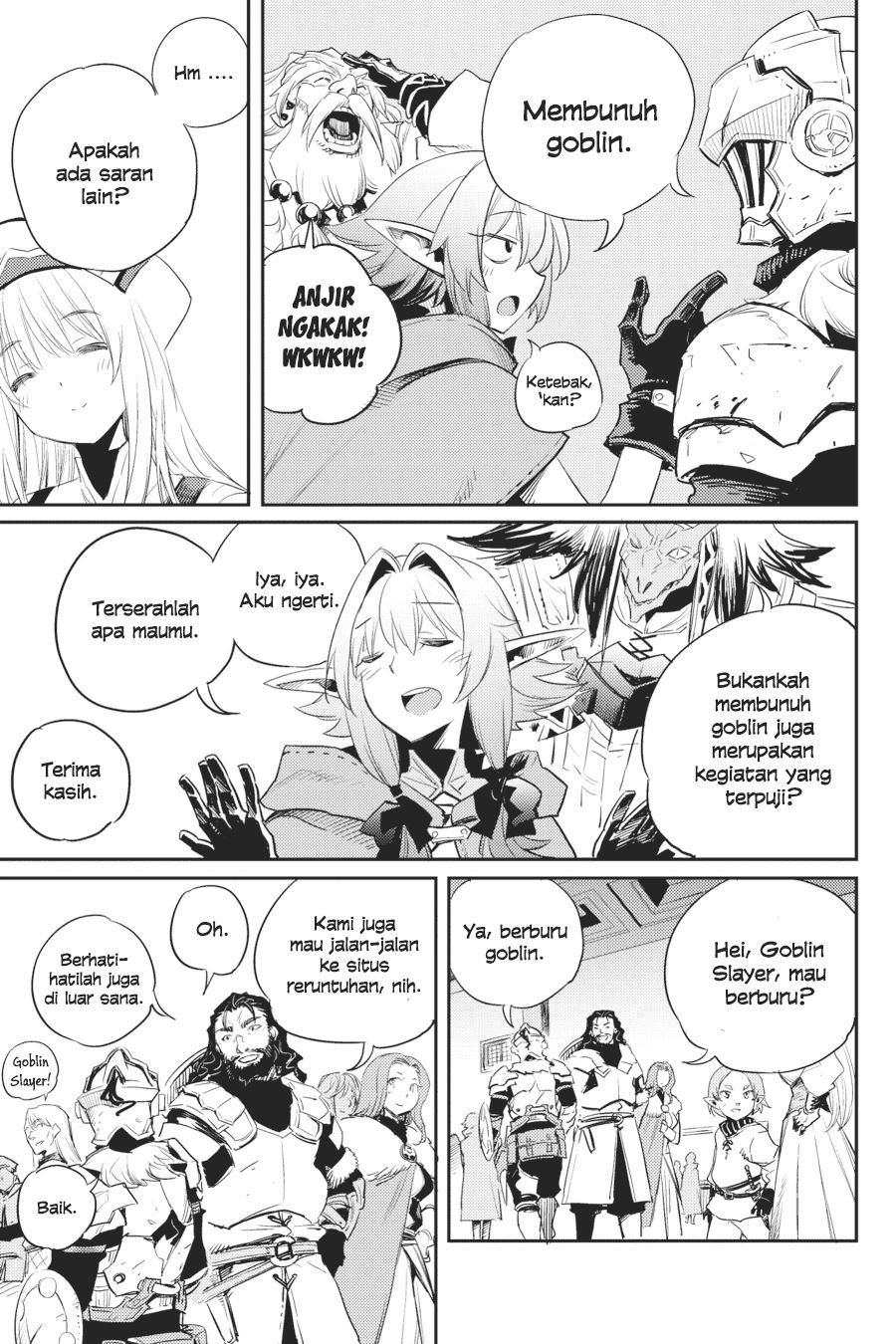 Halaman 13 dari Goblin Slayer Chapter 55
