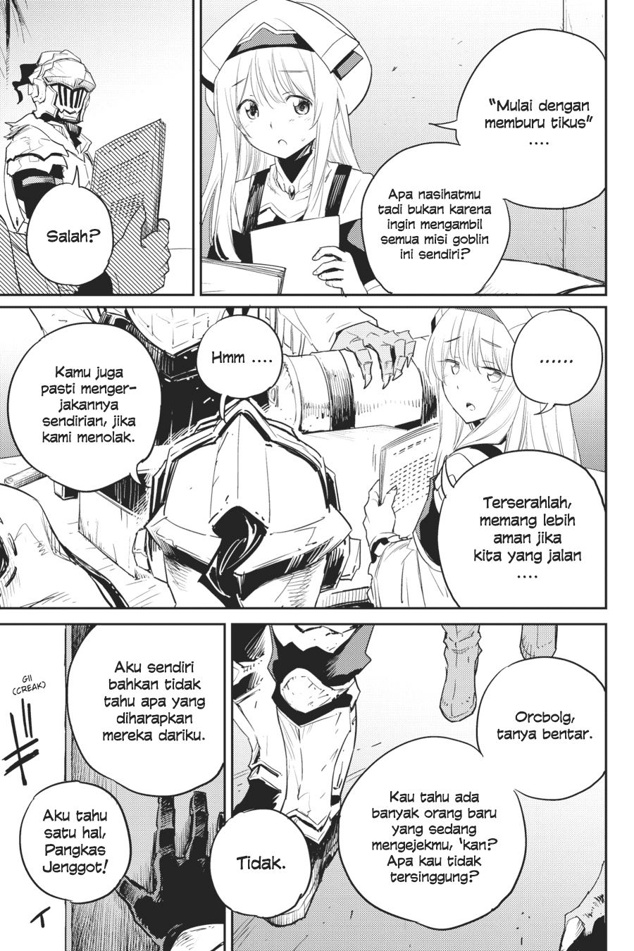 Halaman 21 dari Goblin Slayer Chapter 55