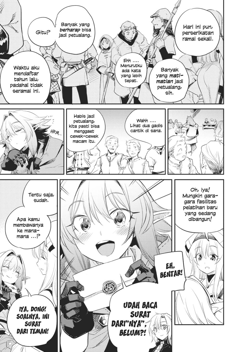 Halaman 7 dari Goblin Slayer Chapter 55