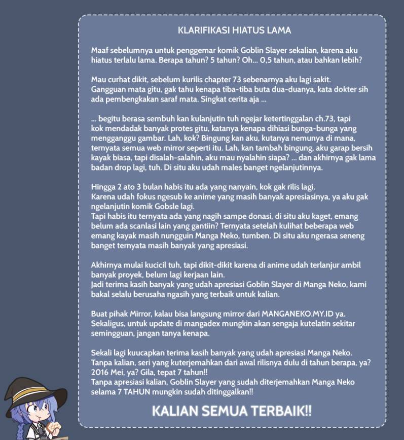 Halaman 2 dari Goblin Slayer Chapter 74