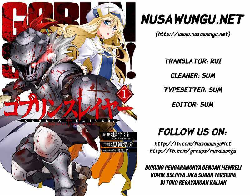 Halaman 1 dari Goblin Slayer Chapter 8