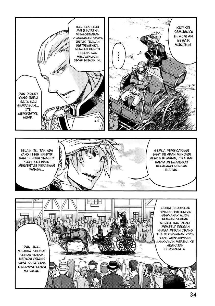 Halaman 34 dari Gunka no Baltzar Chapter 11