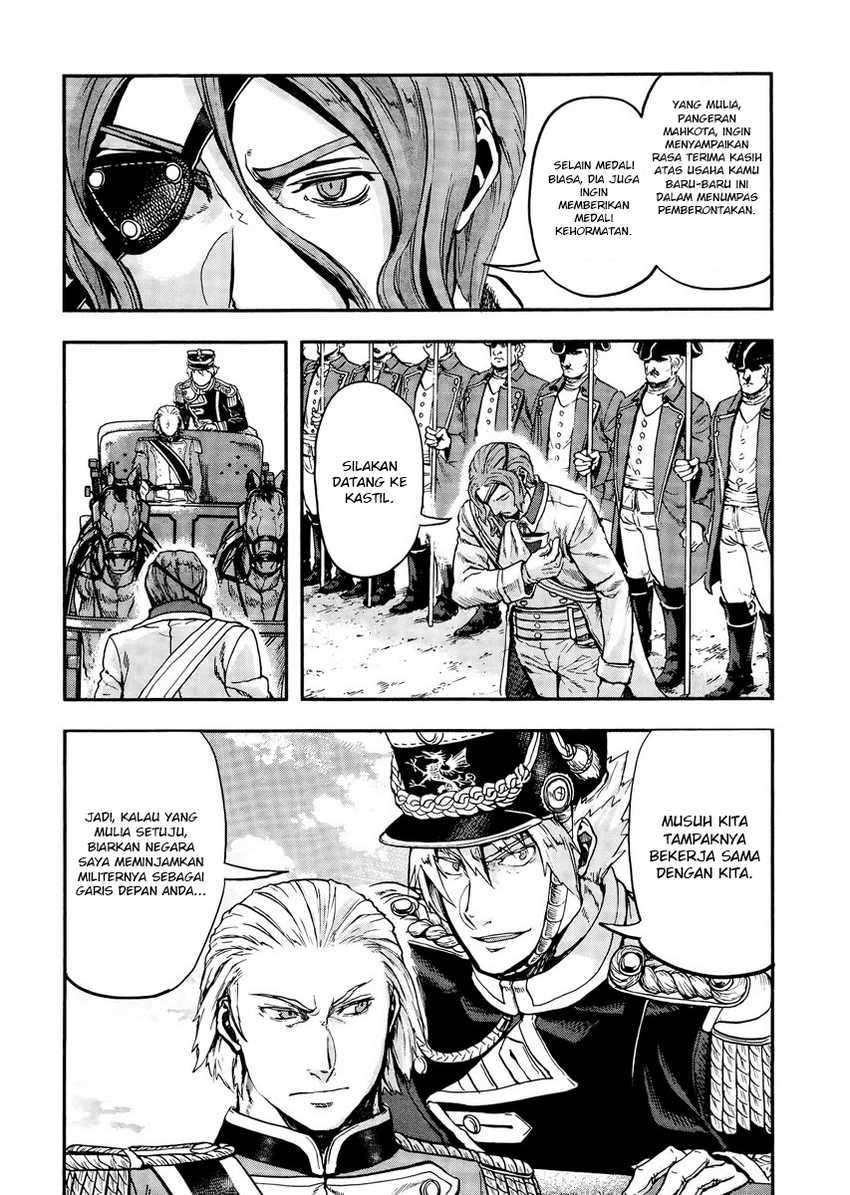 Halaman 38 dari Gunka no Baltzar Chapter 11