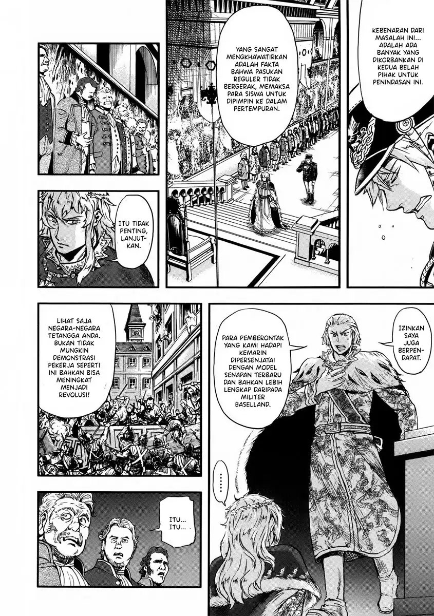 Halaman 16 dari Gunka no Baltzar Chapter 12