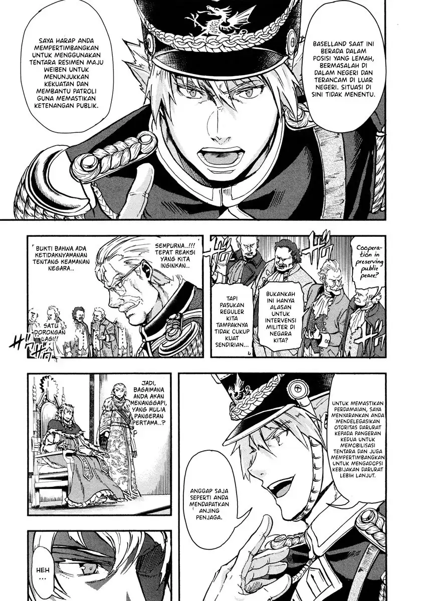 Halaman 17 dari Gunka no Baltzar Chapter 12