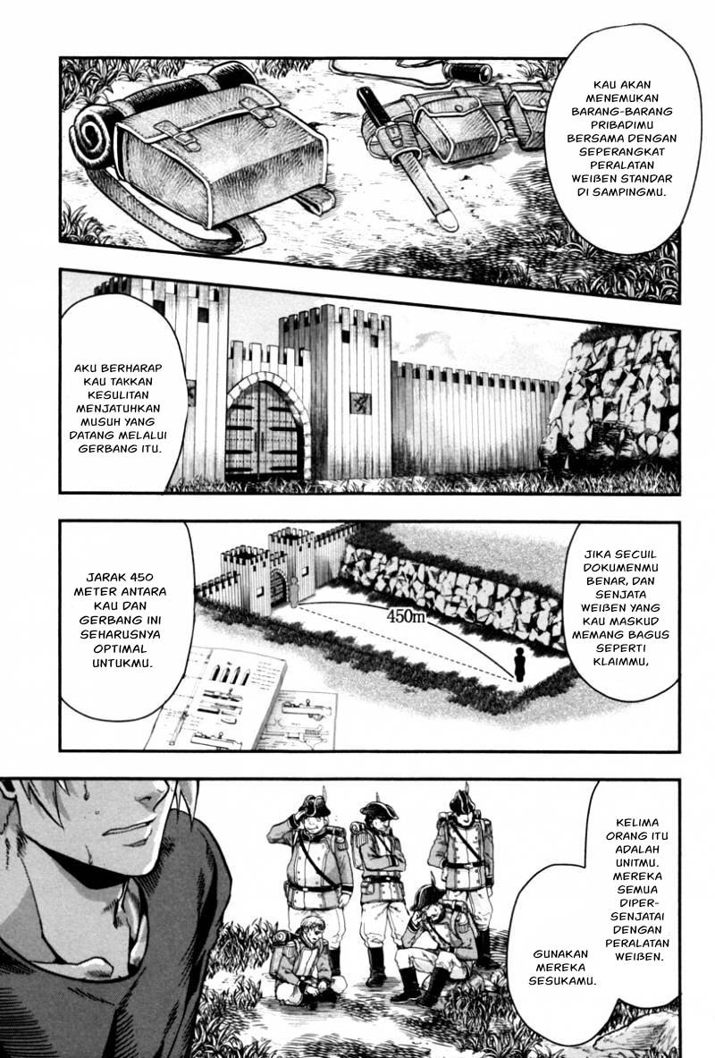 Halaman 23 dari Gunka no Baltzar Chapter 4